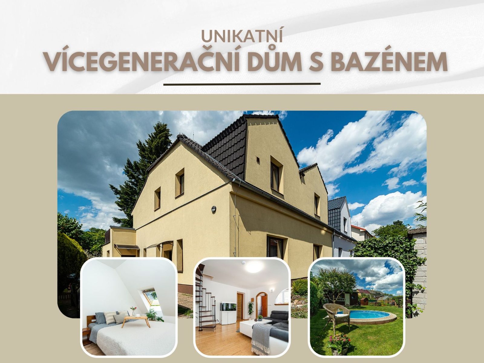 Multigenerational House with Pool in Stodůlky, Prague 5